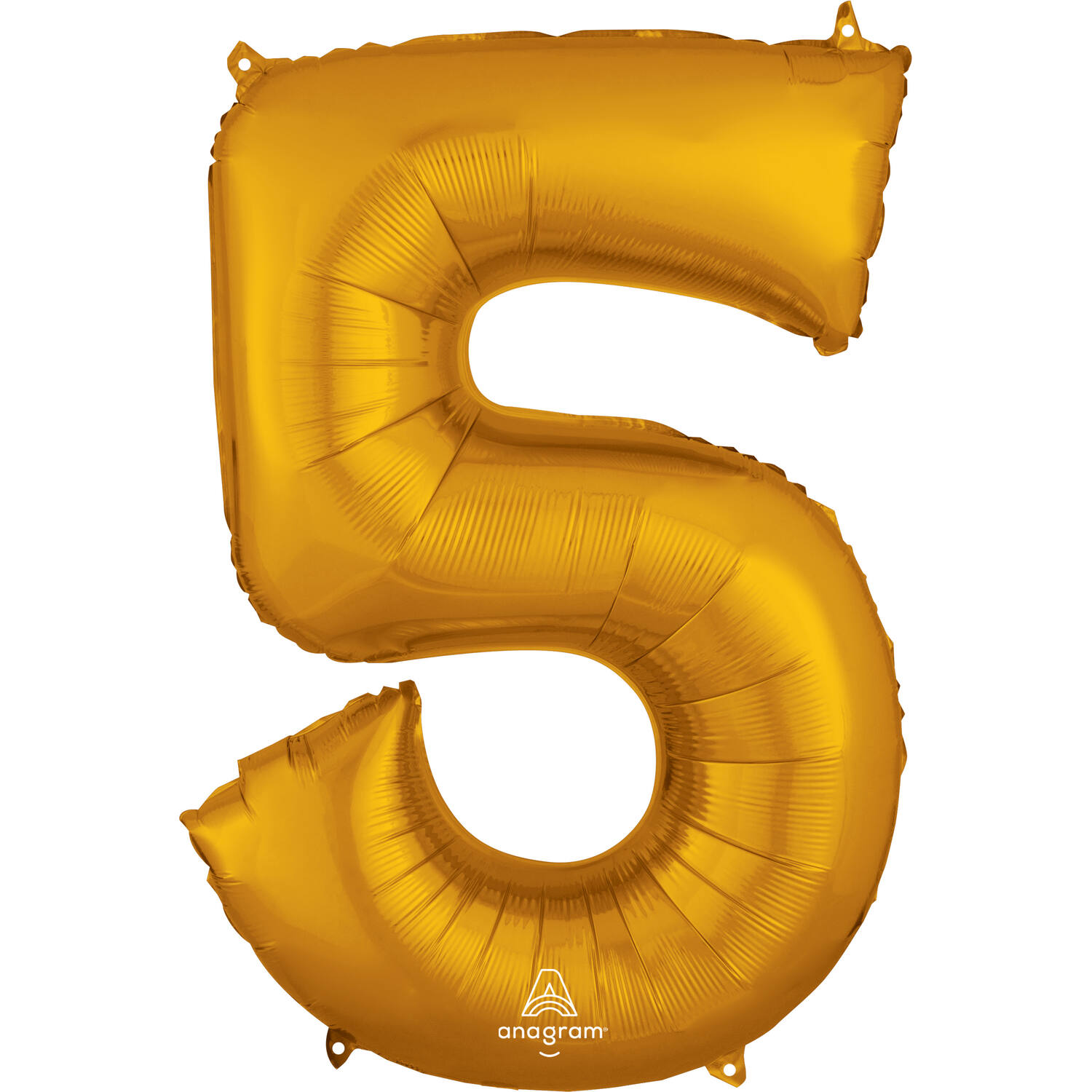 Foil balloon - Number - 5 - Gold - 86 cm